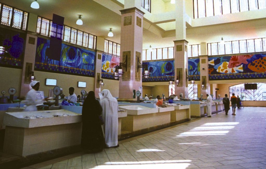 Hand Painted Glazed Tile Murals Al-Seef Markets Kuwait