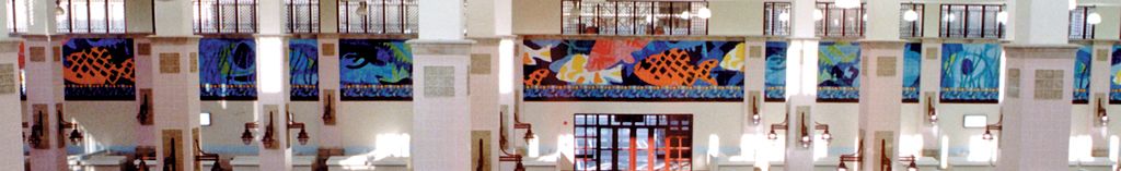 Hand Painted Glazed Tile Murals Al-Seef Markets Kuwait