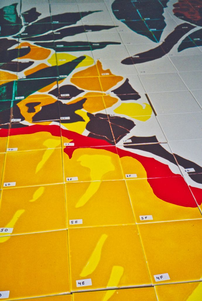 S-Mart Supermarkets / Juarez Mexico / Hand painted Glazed Tile Murals