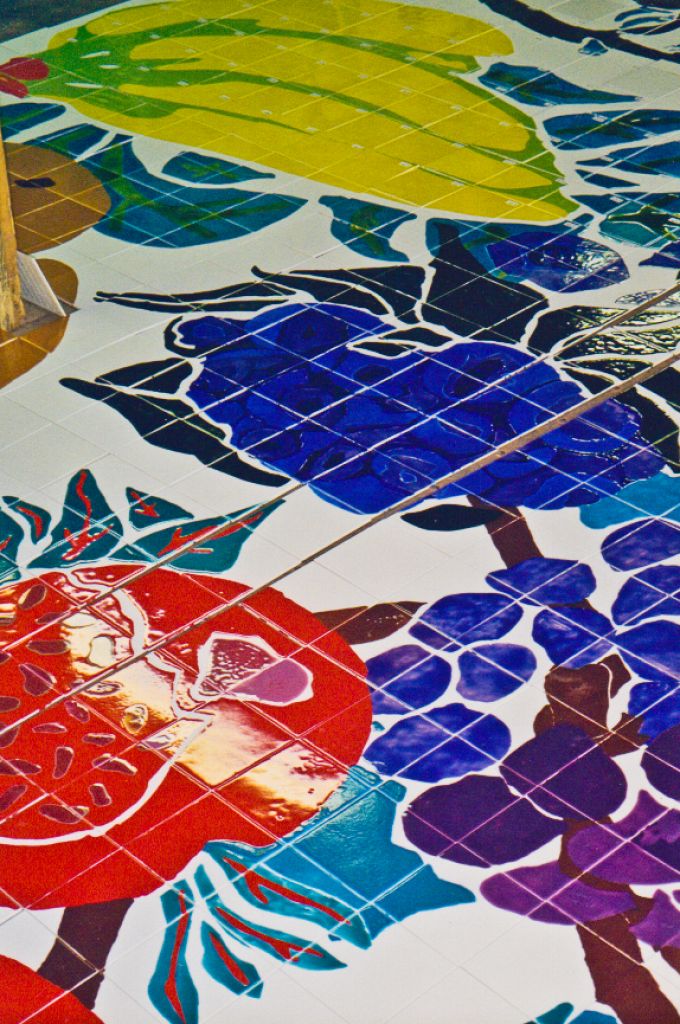 S-Mart Supermarkets / Juarez Mexico / Hand painted Glazed Tile Murals